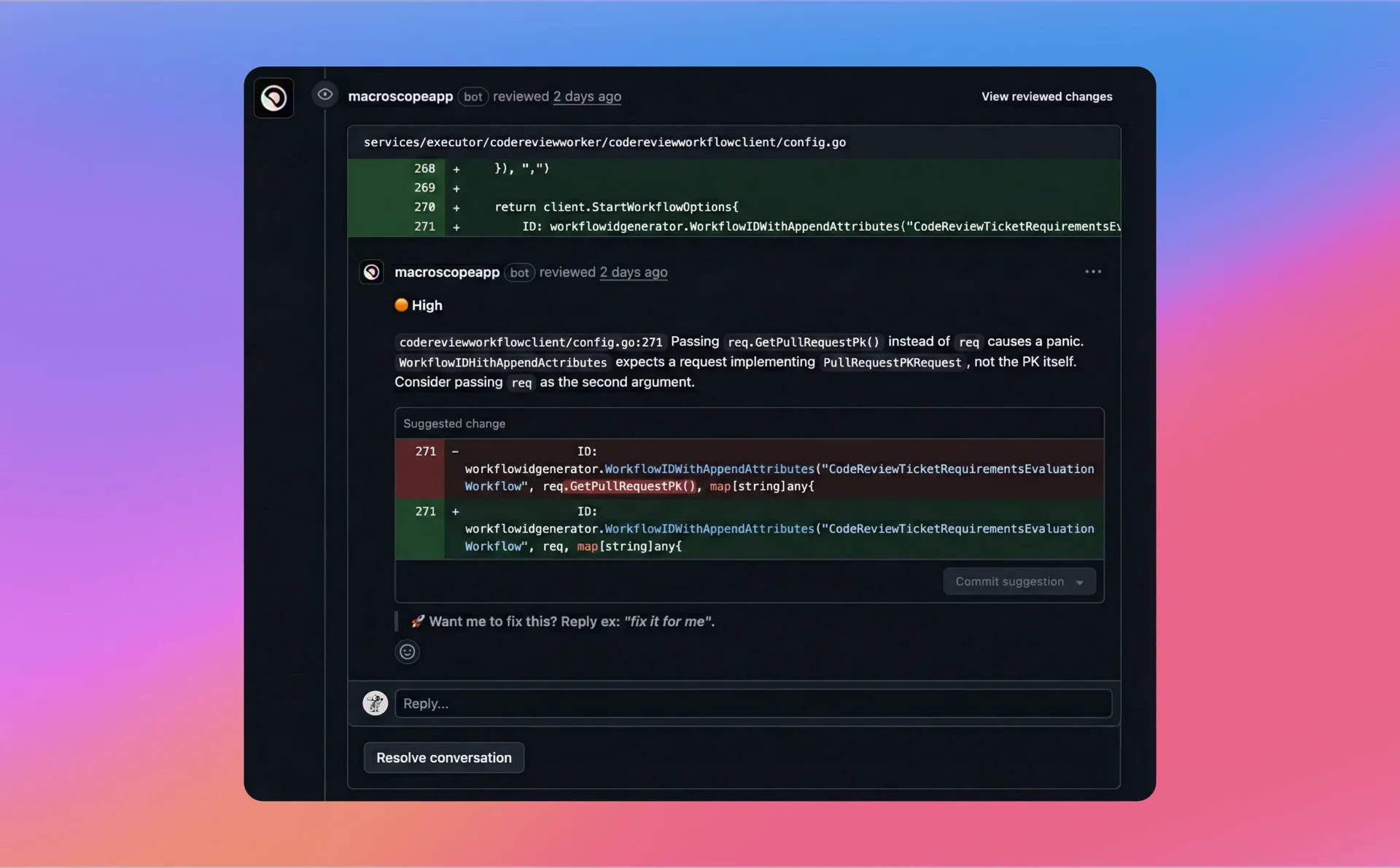 CR v3 Severity Level Example